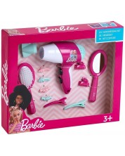 Σετ παιχνιδιού  Barbie - Κομμωτήριο, με πιστολάκι μαλλιών και αξεσουάρ