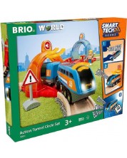Σετ παιχνιδιών Brio - Τρένο με σήραγγα, Smart Tech Sound Action -1