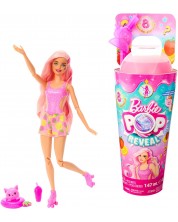 Σετ παιχνιδιού Barbie Pop Reveal - Κούκλα με εκπλήξεις, Φράουλα λεμονάδα -1