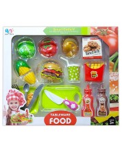 Σετ παιχνιδιών Raya Toys - Για fast food, 17 τεμάχια -1