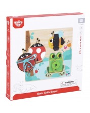 Σετ παιχνιδιού  Tooky Toy -Ξύλινος πίνακας για βασικές δεξιότητες
