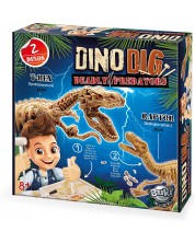 Σετ παιχνιδιών Buki Sciences - Ο Τυραννόσαυρος Ρεξ και ο Βελοσιράπτορ -1
