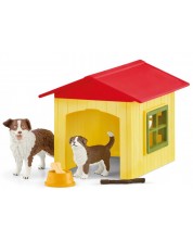 Σετ παιχνιδιών Schleich Farm World - Κίτρινο σπίτι σκύλου -1