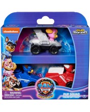 Σετ παιχνιδιών Spin Master Paw Patrol: The Mighty Movie - Ομάδα κουταβιών με αυτοκίνητα -1