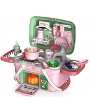 Σετ παιχνιδιών Raya Toys -Κουζίνα σε καλάθι με ατμό και φώτα -1