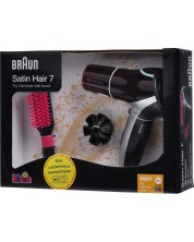 Σετ παιχνιδιών Klein - Πιστολάκι και βούρτσα μαλλιών - Braun Satin Hair 7 -1