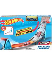 Σετ παιχνιδιού Hot Wheels Action - Πίστα με εκτοξευτήρα, Hill Climb Champion -1
