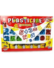 Σετ παιχνιδιών  Raya Toys -Μοδελίνη  με γράμματα και αριθμούς -1
