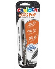 Σβήσιμο στυλό Carioca Oops Pop - Μαύρο -1