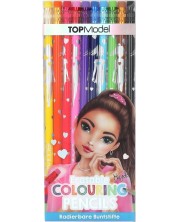 Χρωματιστά μολύβια που διαγράφονται Depesche TopModel - 10 χρώματα -1