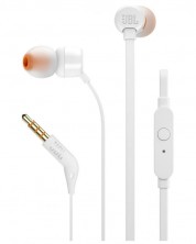 Ακουστικά με μικρόφωνο JBL - T290, λευκά -1