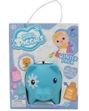 Κουμπαράς Boti Pocket Money Piggies - Μπλε, με αξεσουάρ -1