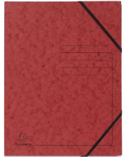 Φάκελος από χαρτόνι  Exacompta -με λάστιχο, κόκκινο -1