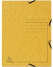 Φάκελος από χαρτόνι  Exacompta - με λάστιχο, κίτρινο -1
