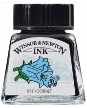 Μελάνι καλλιγραφίας Winsor & Newton - Cobalt blue, 14 ml -1