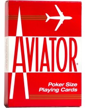 Τράπουλα Aviator - Poker Standard index μπλε/κόκκινη πλάτη -1