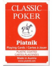 Τράπουλα Piatnik - Classic Poker, κόκκινο -1