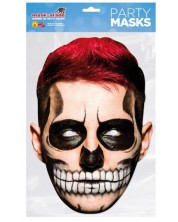 Αποκριάτικη μάσκα Rubies - Ημέρα των Νεκρών, κόκκινο