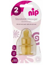 Θηλές από καουτσούκ NIP - Anti-colic vent, flow L, 6 μ+, 2 τεμάχια -1