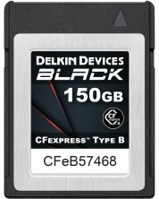 Κάρτα μνήμης Delkin - 150GB, BLACK, CFexpress Type B, μαύρο -1