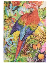 Ημερολόγιο-σημειωματάριο Paperblanks Tropical Garden - Κατακόρυφο, 80 φύλλα, 2024