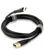 Καλώδιο QED - Connect QE8187, USB-C/USB-A, 1.5m, μαύρο -1