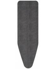 Κάλυμμα σιδερώστρας Brabantia - Denim Black, B 124 x 38 х 0.2 cm