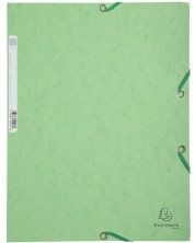 Φάκελος από χαρτόνι  Exacompta -με λάστιχο, ανοιχτό πράσινο -1
