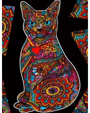 Εικόνα χρωματισμού ColorVelvet - Γάτα, 47 х 35 cm