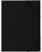 Φάκελος από χαρτόνι  Exacompta - με λάστιχο, μαύρο -1