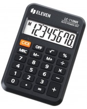 Αριθμομηχανή Eleven - LC-110NR, τσέπη, 8 ψηφία, μαύρο -1