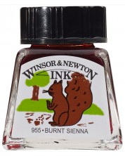 Μελάνι καλλιγραφίας Winsor & Newton - Roasted Sienna, 14 ml