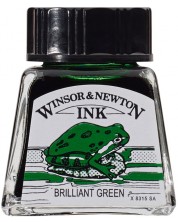 Μελάνι καλλιγραφίας Winsor & Newton - Brilliant green, 14 ml -1