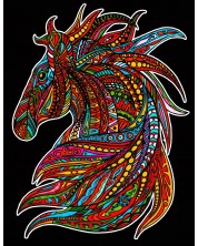 Εικόνα χρωματισμού ColorVelvet - Άγριο άλογο, 47 х 35 cm -1