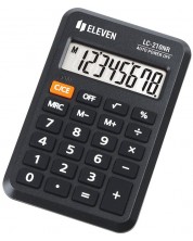 Αριθμομηχανή Eleven - LC-210NR, τσέπη, 8 ψηφία, μαύρο -1