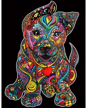 Εικόνα χρωματισμού ColorVelvet - Σκύλος, 29.7 х 21 cm