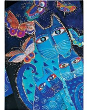 Ημερολόγιο-σημειωματάριο  Paperblanks Blue Cats and Butterflies - 80 φύλλα, 2024