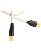 Καλώδιο Atlas - USB-A/USB-B, 1m, λευκό/μαύρο -1
