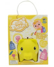 Κουμπαράς Boti Pocket Money Piggies - Κίτρινο, με αξεσουάρ -1