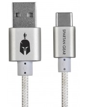 Καλώδιο Spartan Gear – Type C USB 2.0, 2m, άσπρο -1
