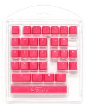 Καπάκια για μηχανικό πληκτρολόγιο Ducky - Pink, 31-Keycap Set -1
