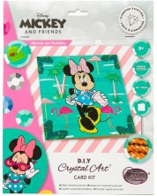 Κάρτα διαμαντένια ταπετσαρία  Craft Buddy - Η Minnie Mouse σε διακοπές