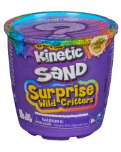 Κινητική άμμος Kinetic Sand Wild Critters - Με έκπληξη, πράσινο -1