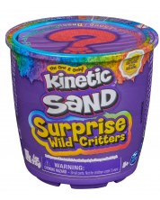 Κινητική άμμος Kinetic Sand Wild Critters - Με έκπληξη, κόκκινο -1