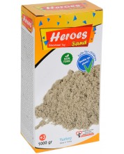Κινητική άμμος σε κουτί Heroes - Φυσικό χρώμα, 1000 g -1
