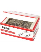 Κλιπ για κονκάρδες Foska - 100 τεμάχια