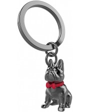 Μπρελόκ Metalmorphose - Bull Dog with Red Bow tie -1