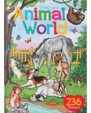 Βιβλίο με αυτοκόλλητα  Depesche - Κόσμος των ζώων -1