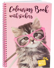 Βιβλίο ζωγραφικής με αυτοκόλλητα  Studio Pets - A4, Paige the Kitten