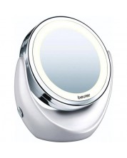 Καθρέφτης LED Beurer - BS 49, 5x Zoom, 11 cm,λευκό -1